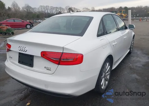 2014 Audi A4 2.0T Premium from USA, damaged, VIN WAUBFAFLXEN027664